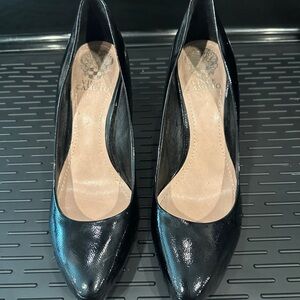 Vince Camuto Shiny Black Heels